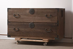 アンティーク家具　 アンティーク　古い木製のシンプルな本棚(飾り棚・ブックシェルフ)