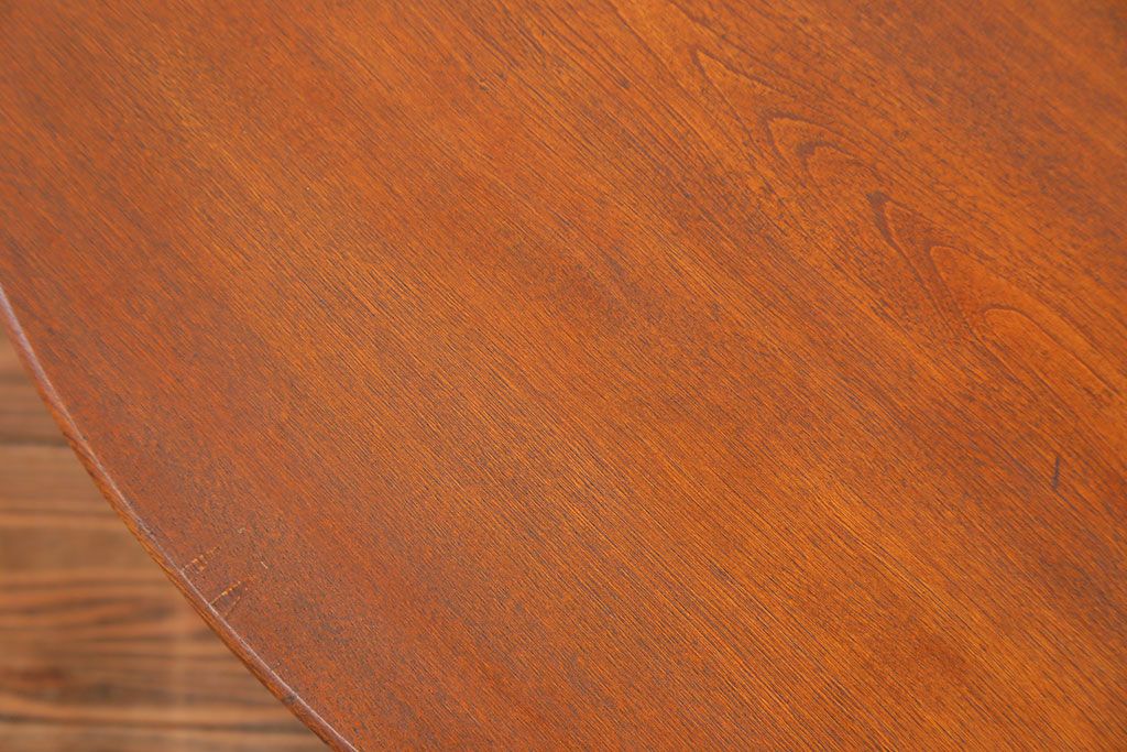 レトロ家具　昭和レトロ 大振りな丸型ちゃぶ台(テーブル、座卓)