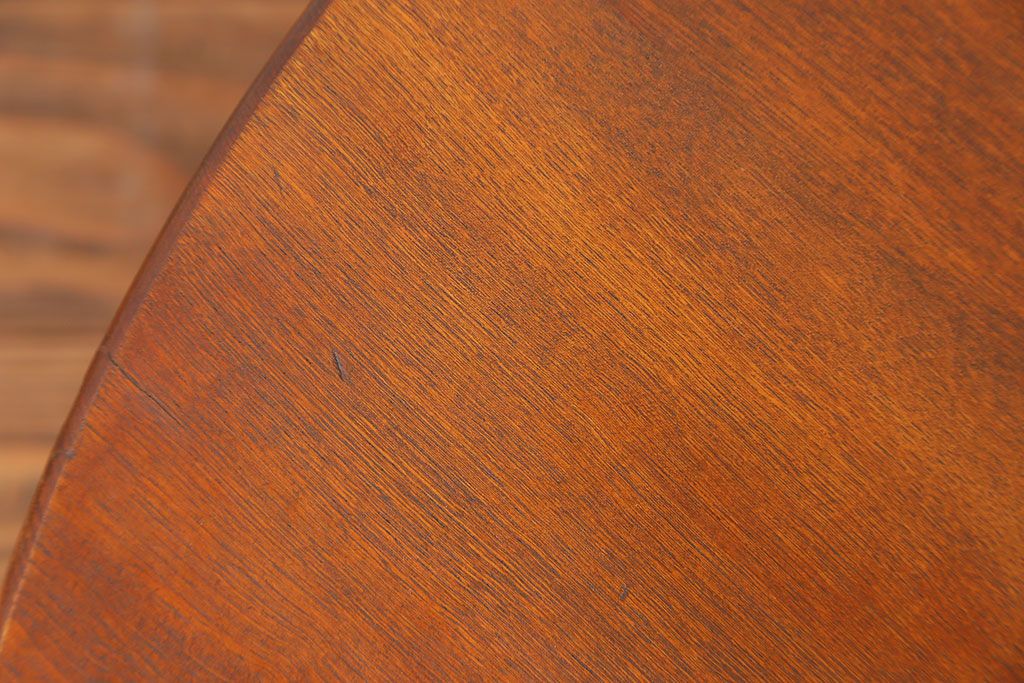 レトロ家具　昭和レトロ 大振りな丸型ちゃぶ台(テーブル、座卓)