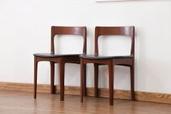 北欧家具 チーク材 ミッドセンチュリー 北欧ビンテージ ダイニングチェア 2脚セット(1) (椅子、イス)