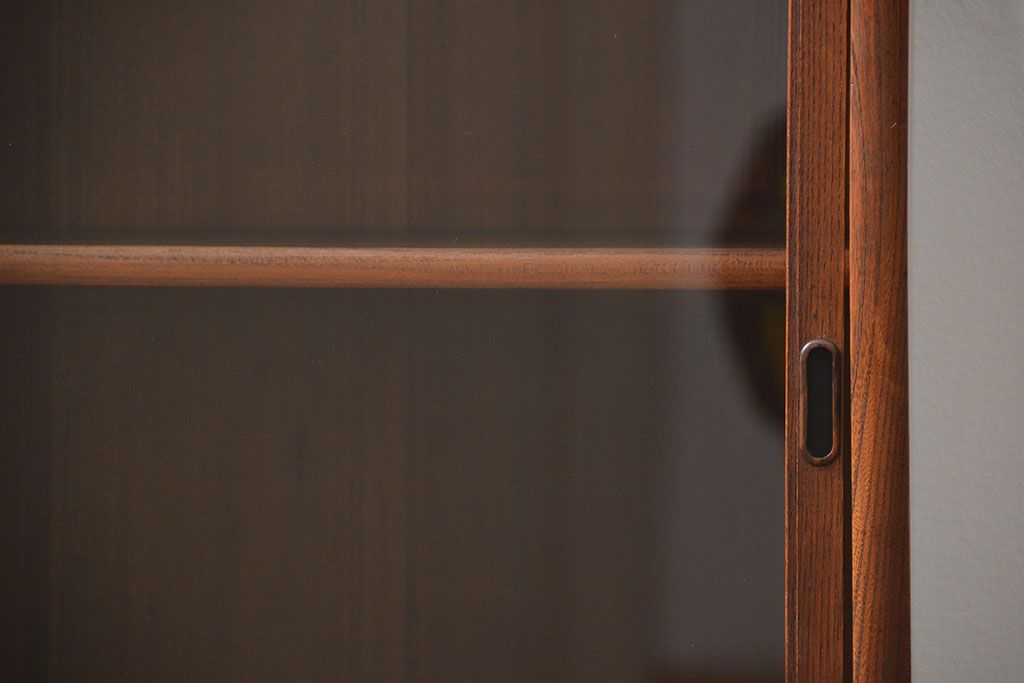 アンティーク家具　アンティーク 三方欅材!上質な二段重ね引き出し収納棚(戸棚、茶箪笥)