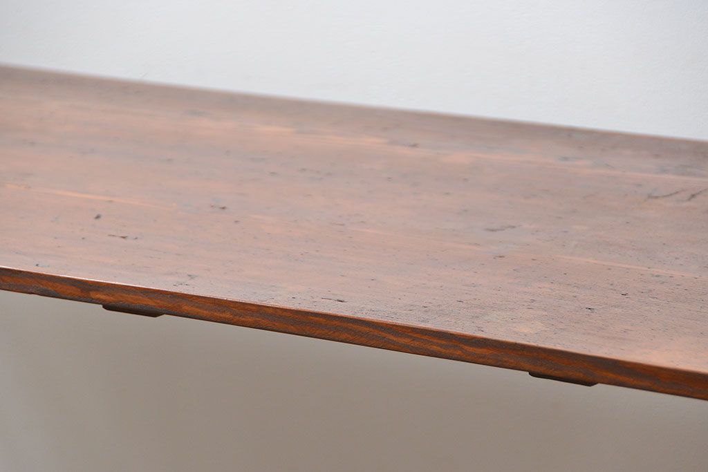 イギリスアンティーク 古材を使ってリメイクしたシンガーミシンテーブル(1)(作業台、机)