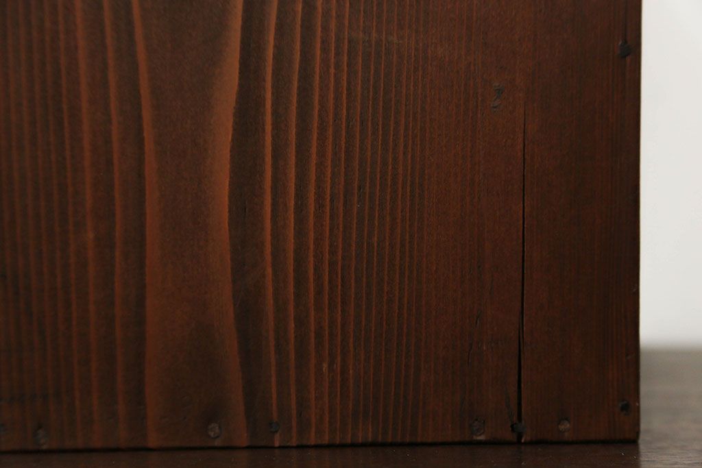 レトロ家具　昭和レトロ 古い木の二段小引き出し