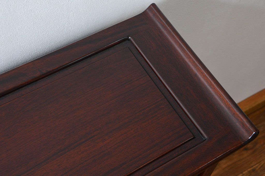 アンティーク家具　古民具・骨董 1970年頃　唐木製の高級茶棚(茶箪笥、飾り棚)
