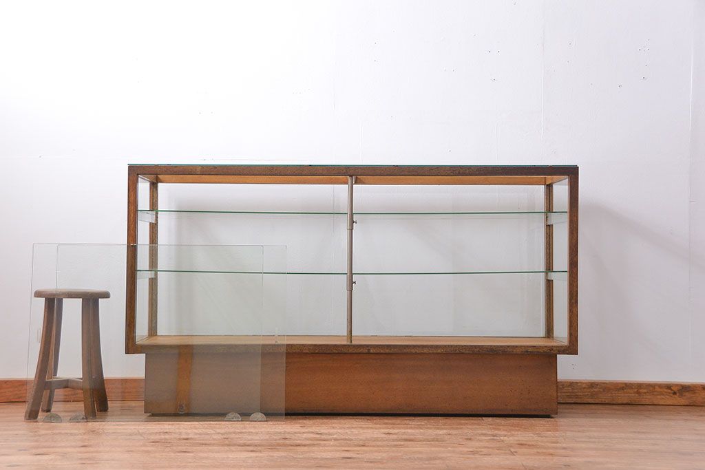 期間限定キャンペーン レトロ家具 昭和レトロ シンプルで大振りなアンティークガラス アンティーク雑貨