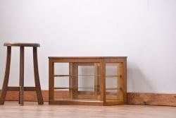 レトロ家具　昭和レトロ　希少なサイズの卓上ガラスケース (ショーケース)