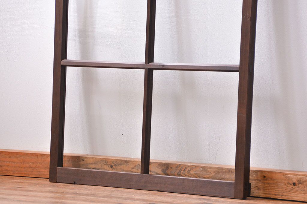 古民具・骨董　厚手でしっかりとしたガラス戸1枚(2) (窓、引き戸)