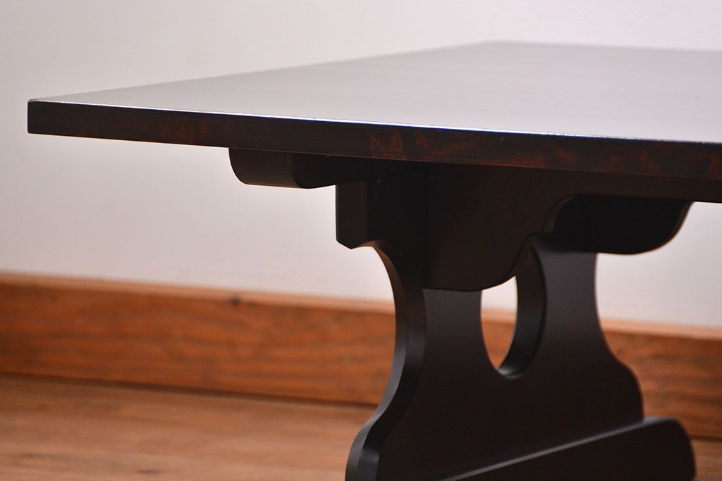 中古　北海道民芸家具　折り畳み式テーブル(机、座卓)