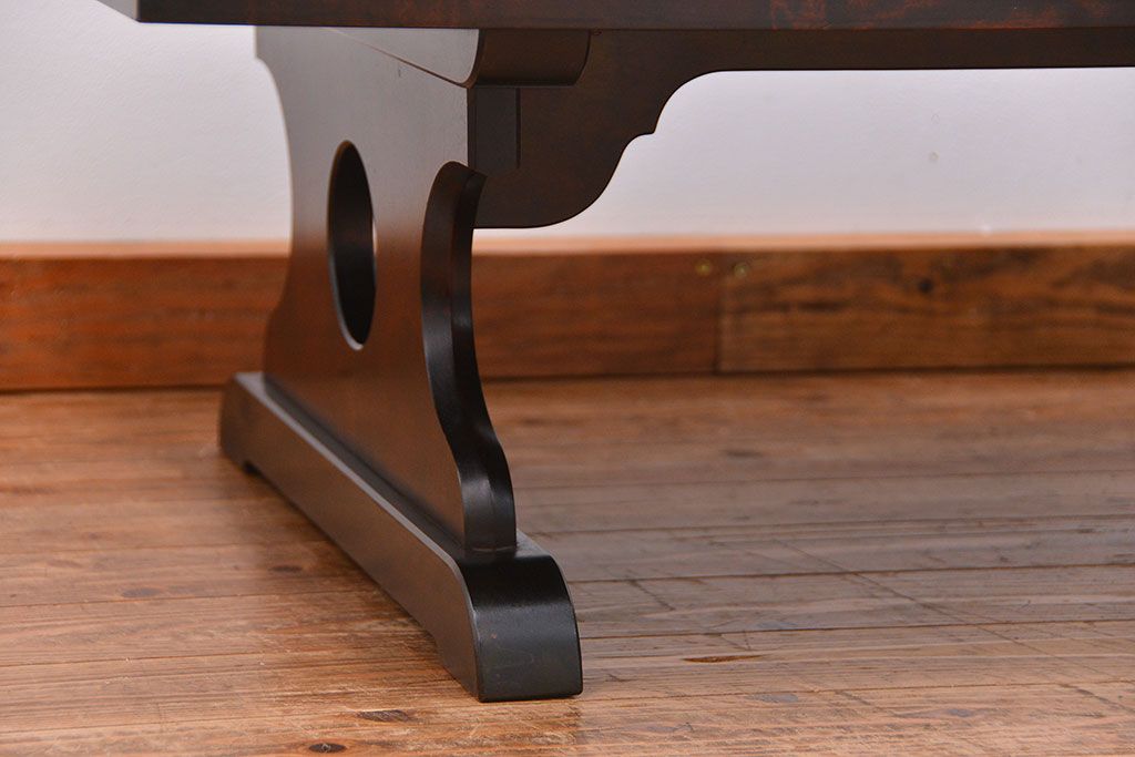 中古　北海道民芸家具　折り畳み式テーブル(机、座卓)