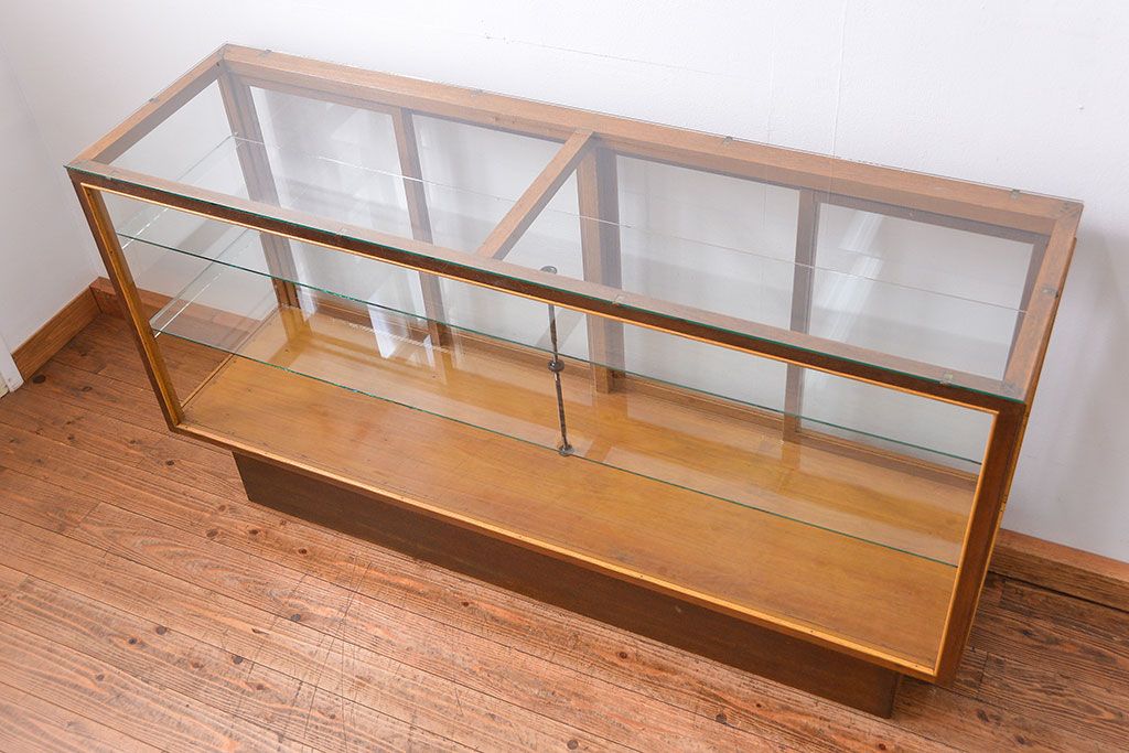 古家具] ショーケース 幅1040高795奥540 カウンター