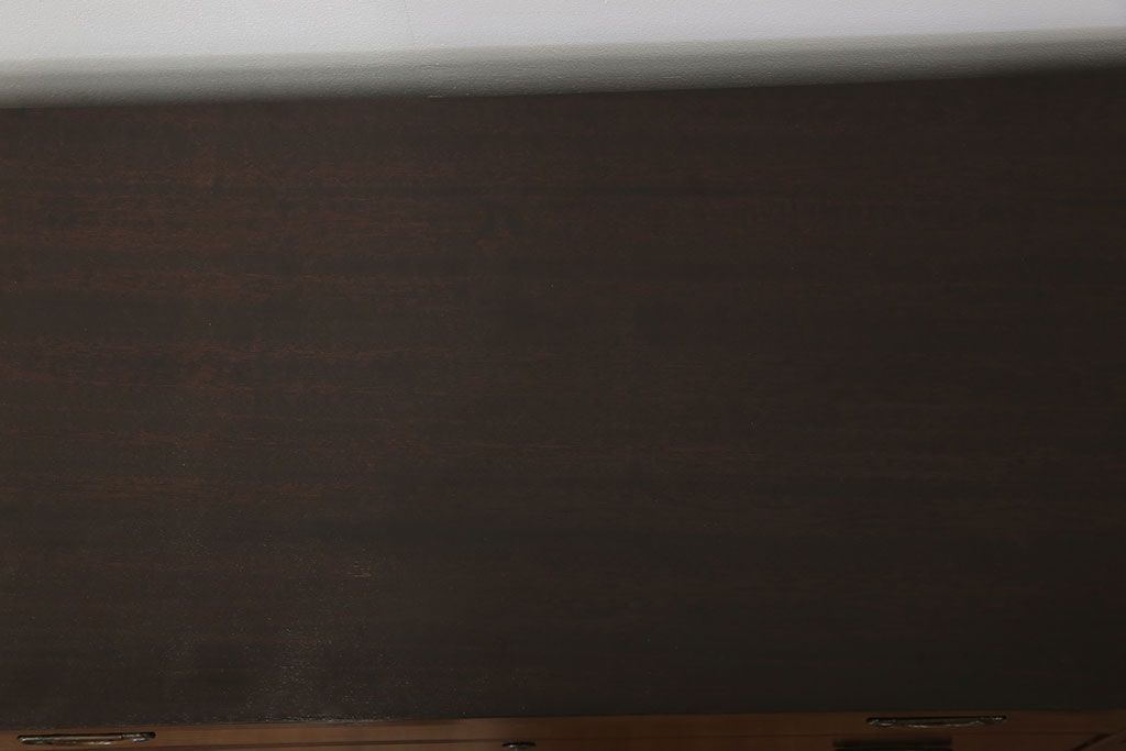 アンティーク家具　大正ロマン 全面黒檀材のシックな時代箪笥ローチェスト (ローボード)