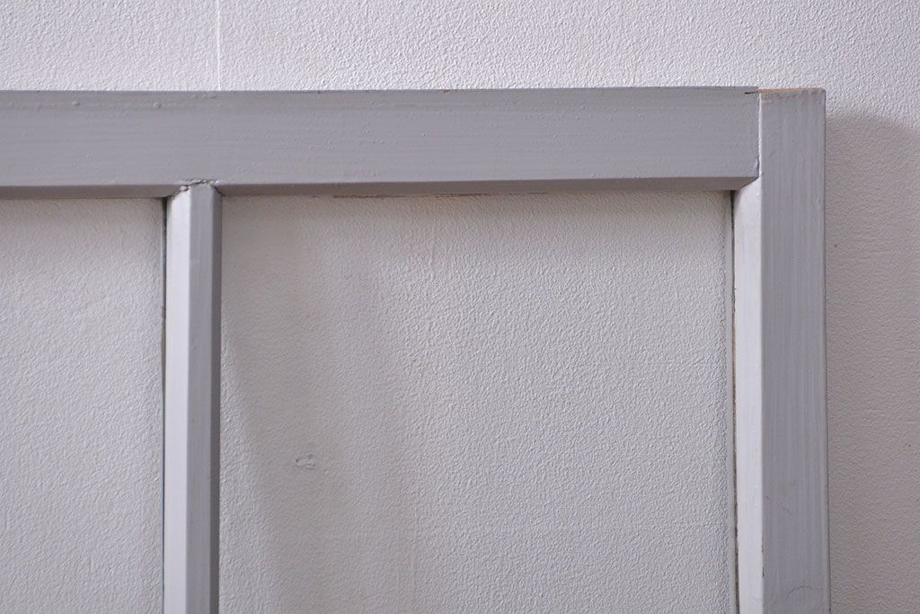 アンティーク ペンキのはげたかわいいガラス窓2枚セット(1) (ガラス戸、引き戸)