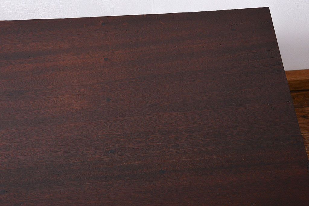 レトロ家具　昭和レトロ シンプルなダイニングテーブル(机、作業台)