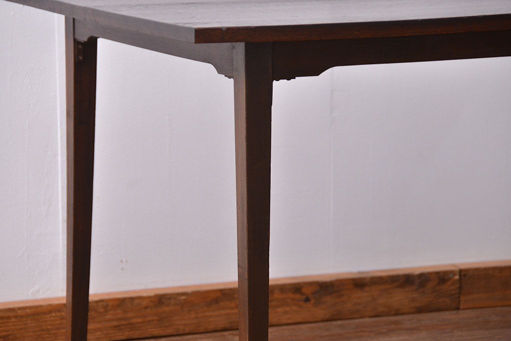 レトロ家具　昭和レトロ シンプルなダイニングテーブル(机、作業台)