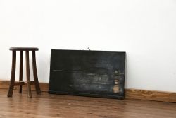 アンティーク雑貨　アンティーク 古い無垢材の使い込まれた黒板