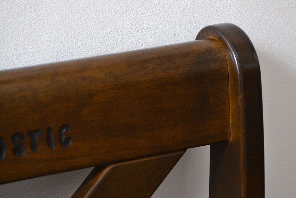中古 カリモク製 ルスティック(RUSTIC) コーナーベンチチェア