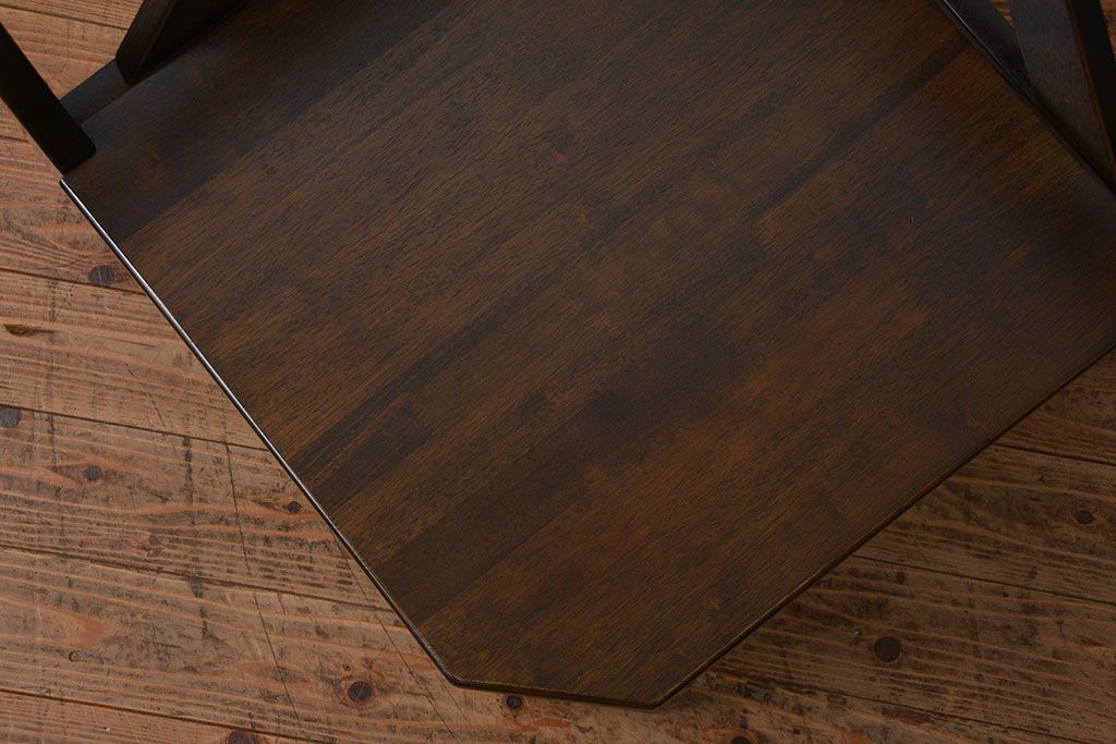 中古 カリモク製 ルスティック(RUSTIC) コーナーベンチチェア