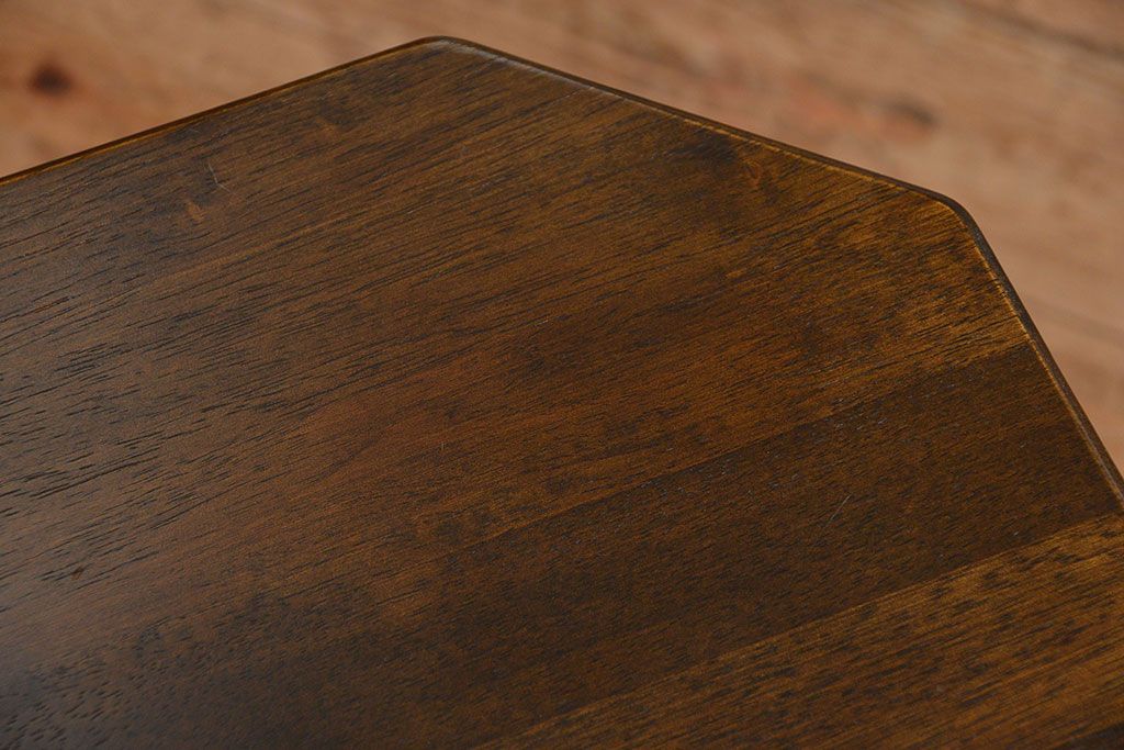 中古 カリモク製 ルスティック(RUSTIC) コーナーベンチチェア