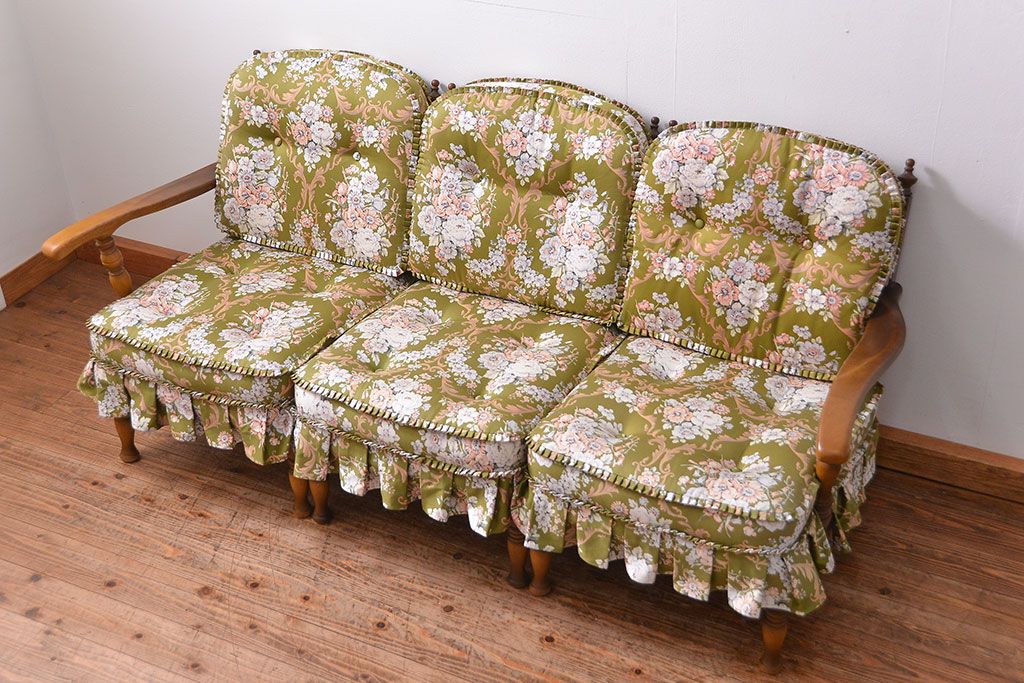 中古 穂高 WINDSOR セクショナルチェア 3点セット(3Pソファ)飛騨産業