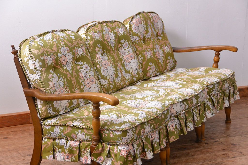 中古 穂高 WINDSOR セクショナルチェア 3点セット(3Pソファ)飛騨産業