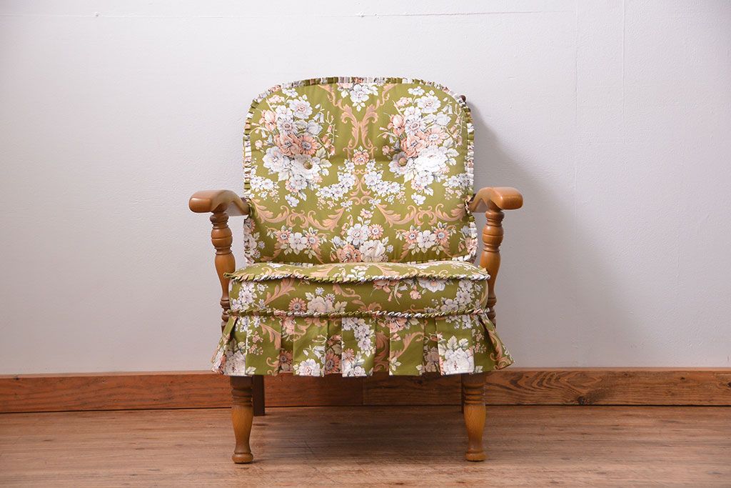 中古 飛騨産業 穂高 WINDSOR セクショナルチェア 両肘付きチェア(1)(一人掛けソファ)
