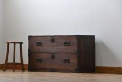 アンティーク家具　古民具・骨董 時代箪笥ローボード(ローチェスト)(1)