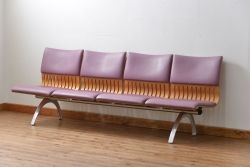 中古 天童木工 4Pベンチ(ソファ)