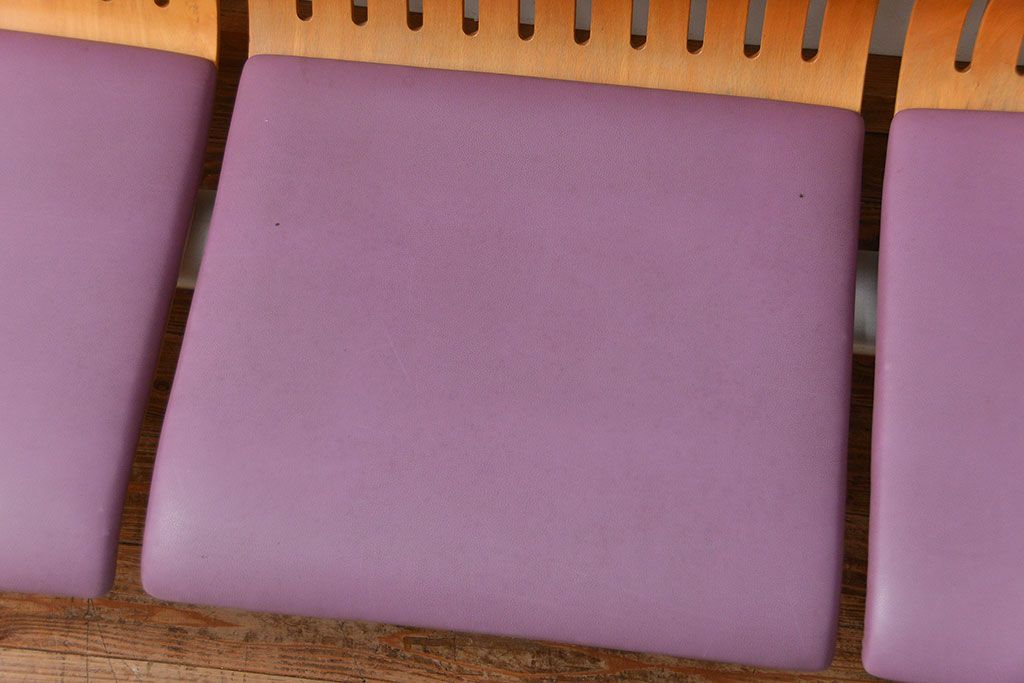 中古 天童木工 4Pベンチ(ソファ)