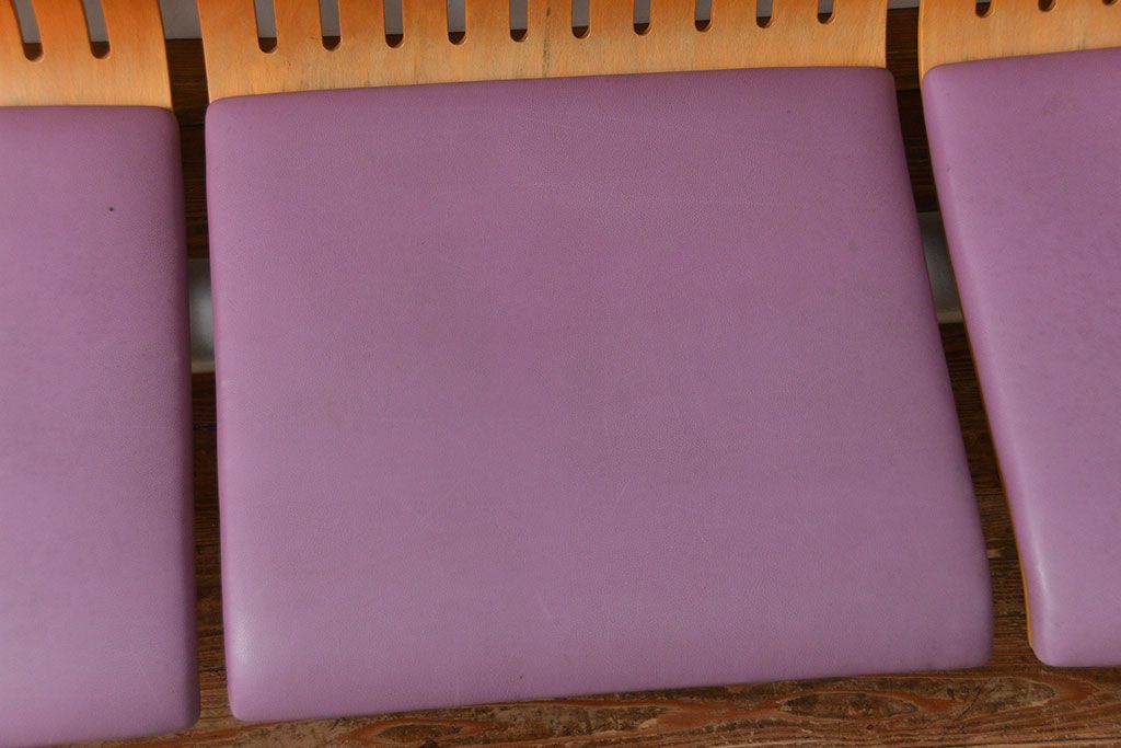 中古 天童木工 4Pベンチ(ソファ)