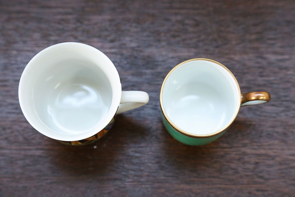 アンティーク雑貨　ロイヤルコペンハーゲン(Royal Copenhagen)・マイセンなどのカップ&ソーサー4種類セット(リモージュ・リチャード・ジノリ)