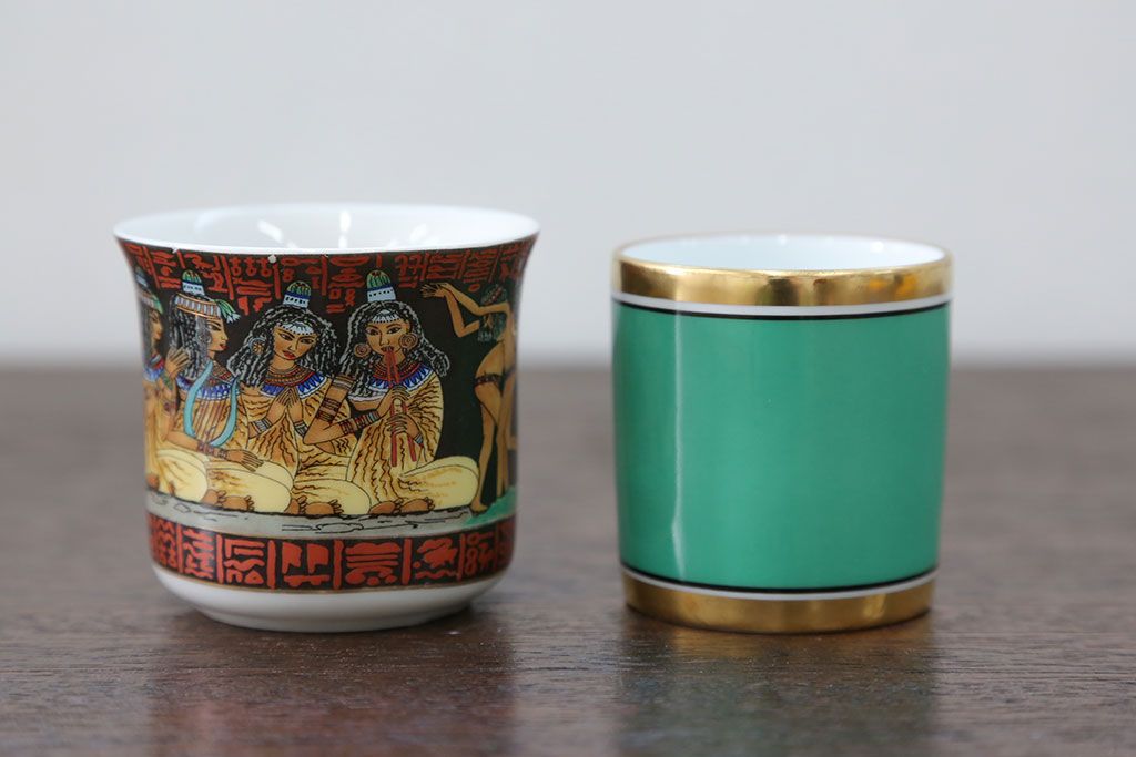 アンティーク雑貨　ロイヤルコペンハーゲン(Royal Copenhagen)・マイセンなどのカップ&ソーサー4種類セット(リモージュ・リチャード・ジノリ)