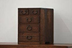 アンティーク家具　アンティーク 古い木の使い込まれた小引き出し