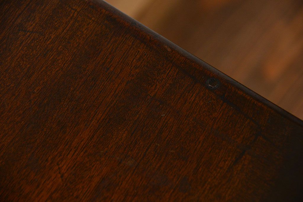レトロ家具　アンティーク ネームプレート付きのレトロなレコードケース(小引き出し)