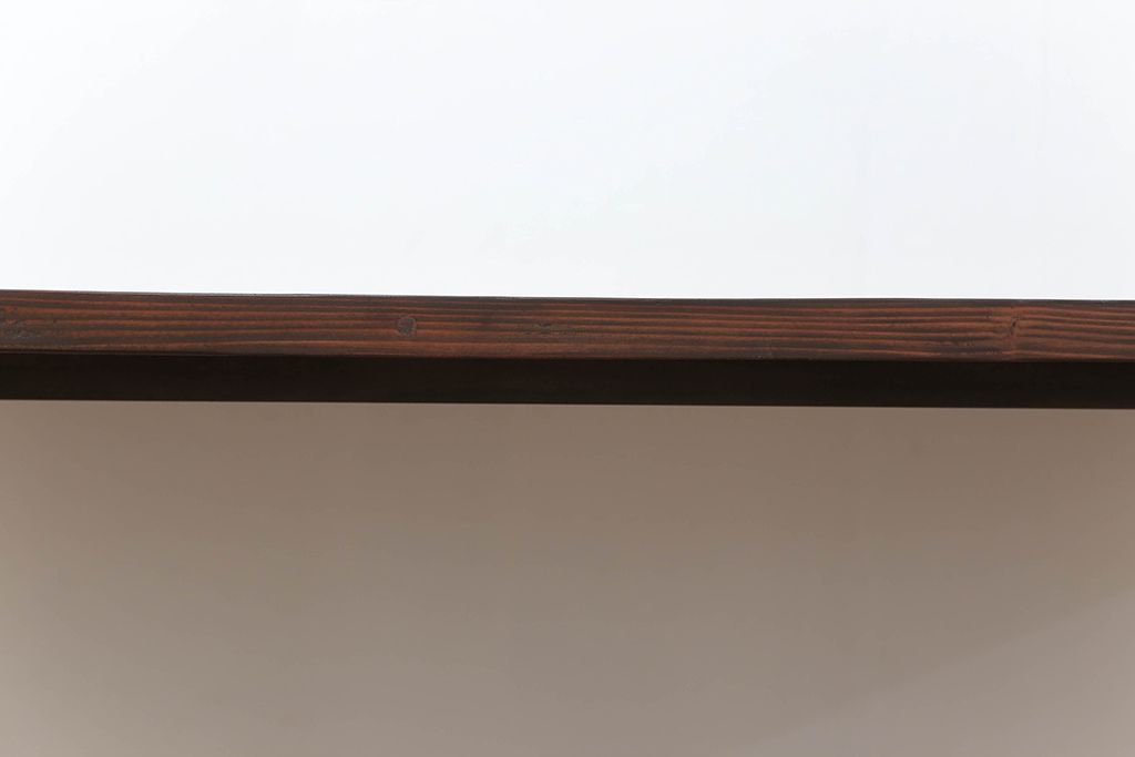 ラフジュ工房オリジナル 古材天板のシンプルなダイニングテーブル(2)(作業台)