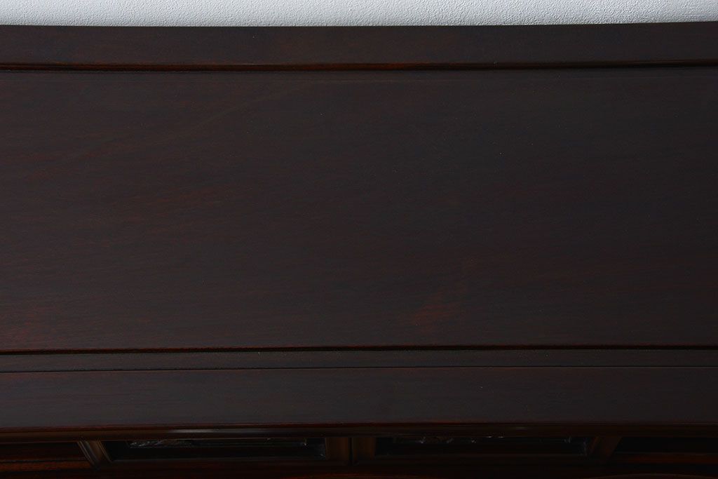 アンティーク家具　1970年頃 唐木製の高級飾り棚(茶棚、茶箪笥)