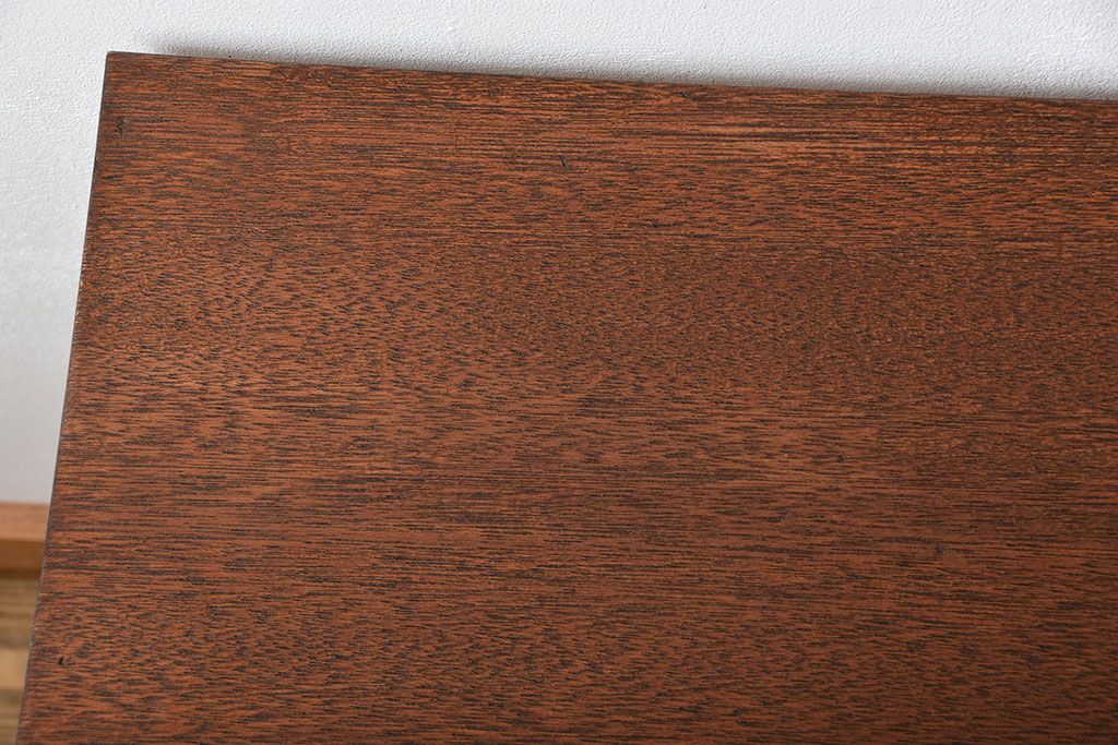 アンティーク家具　アンティーク 天板一枚板 古材を使った鉄脚テーブル(1)(作業台、机)