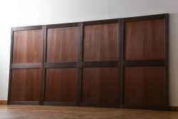 アンティーク　上質な作りの帯戸4枚セット(建具、古民家)