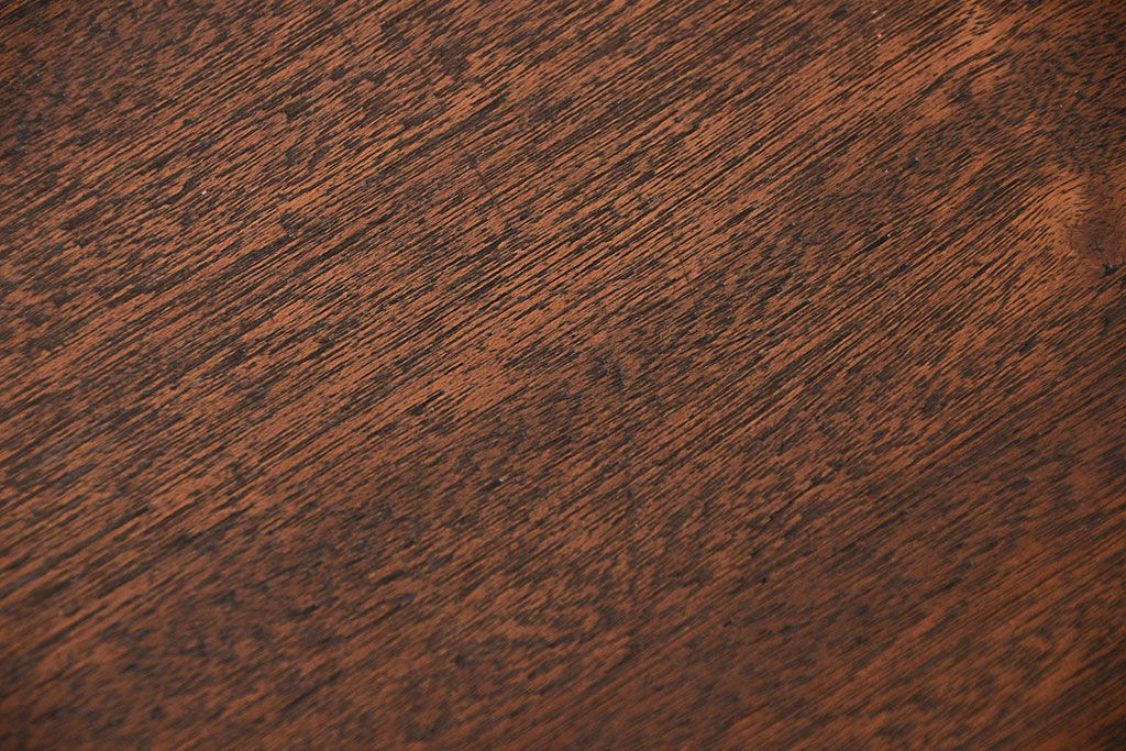 レトロ家具　昭和レトロ　天板一枚板　古材を使った鉄脚テーブル(1)(作業台)