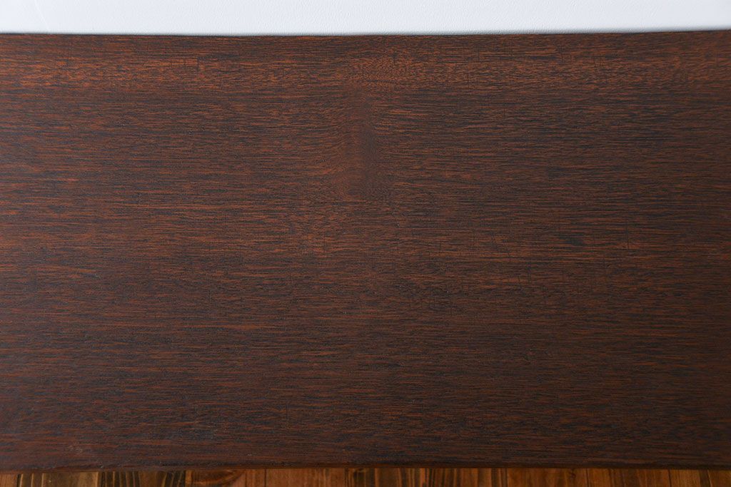 アンティーク家具　アンティーク　天板一枚板!古材を使った鉄脚テーブル(1)(作業台)