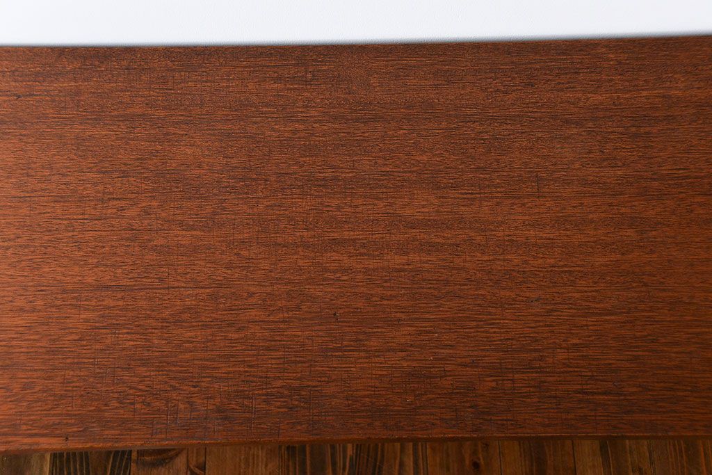 レトロ家具　昭和レトロ　天板一枚板!古材を使った鉄脚テーブル(2)(作業台)