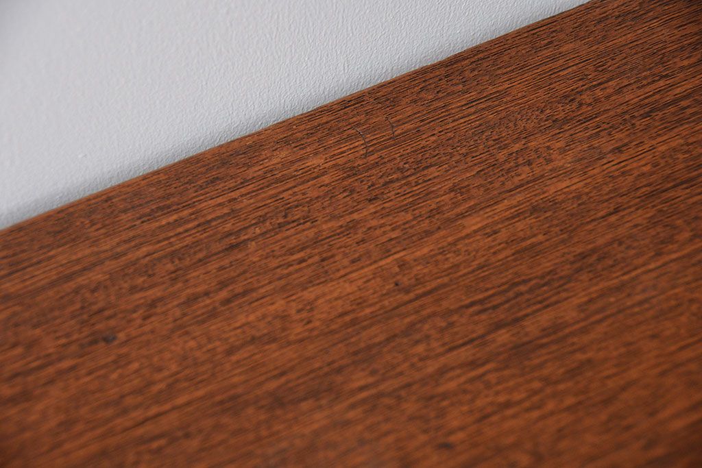 レトロ家具　昭和レトロ　天板一枚板!古材を使った鉄脚テーブル(2)(作業台)