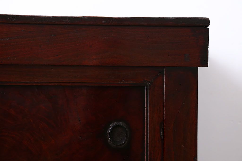 アンティーク家具　古民具・骨董 前面桜材と欅材!帳場箪笥(時代箪笥)