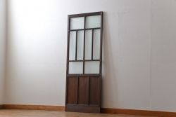 アンティーク すりガラス入りの背の高い扉(ドア)