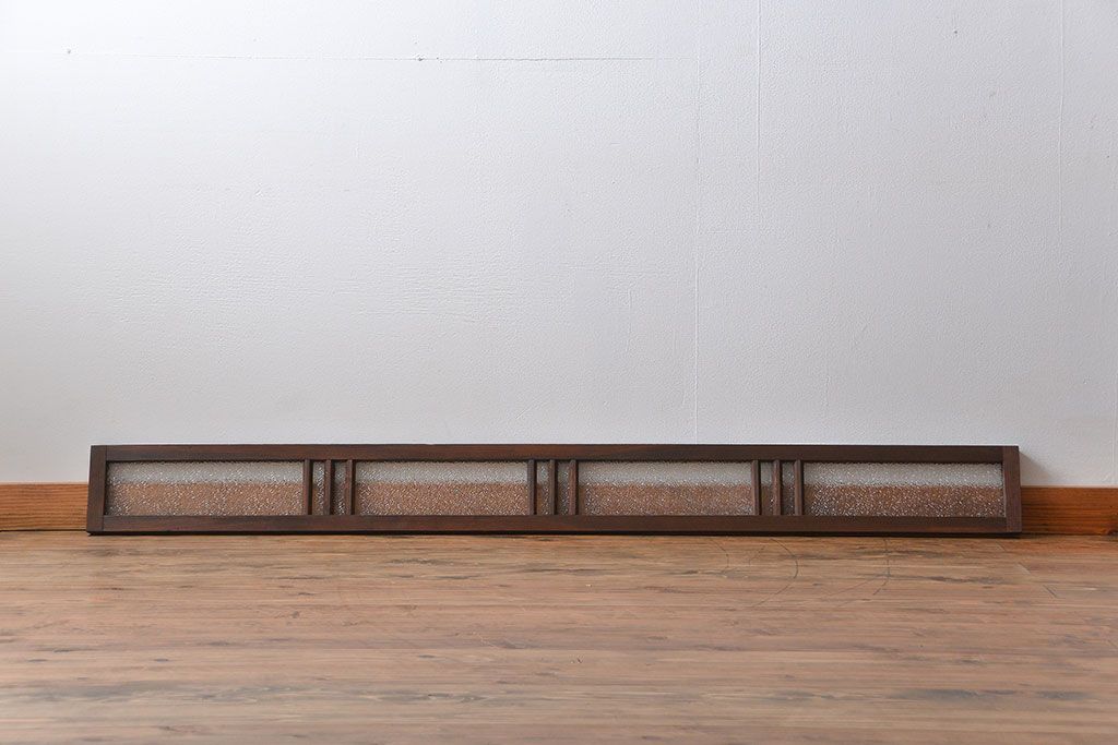 昭和レトロ ダイヤガラスのモダンな明り取り(ガラス欄間、窓)