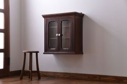 アンティーク家具　イギリスアンティーク 壁掛けカップボード