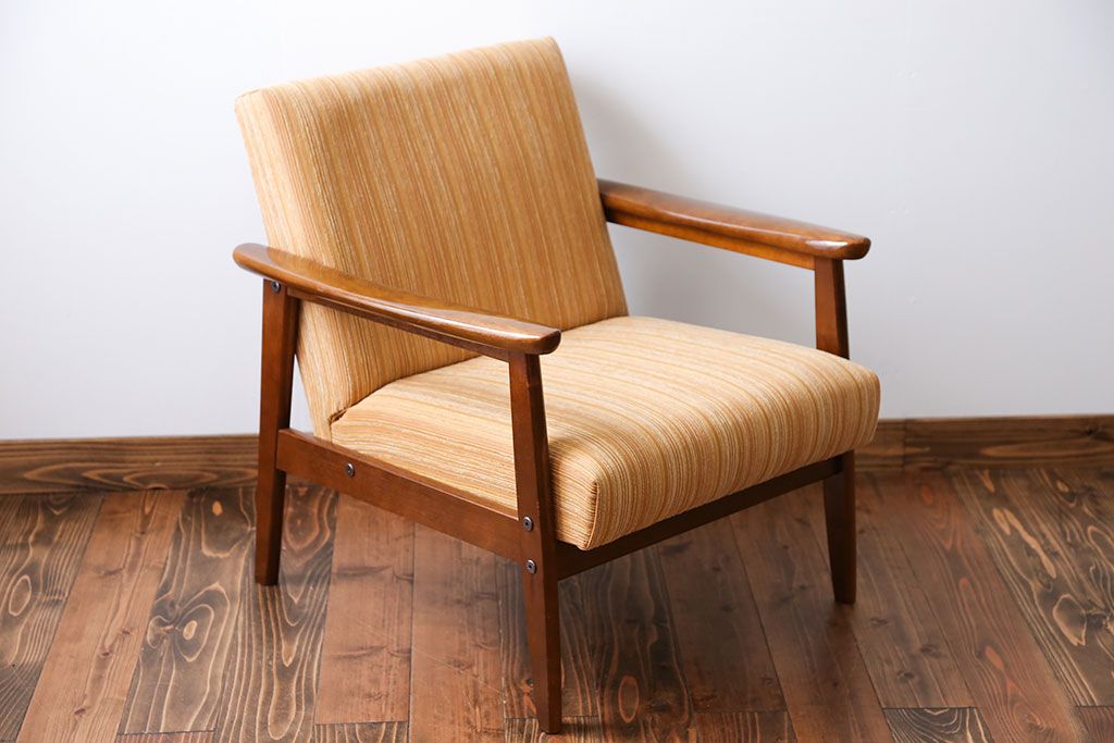 ヴィンテージ家具　1970年代　ビンテージカリモクアームソファ