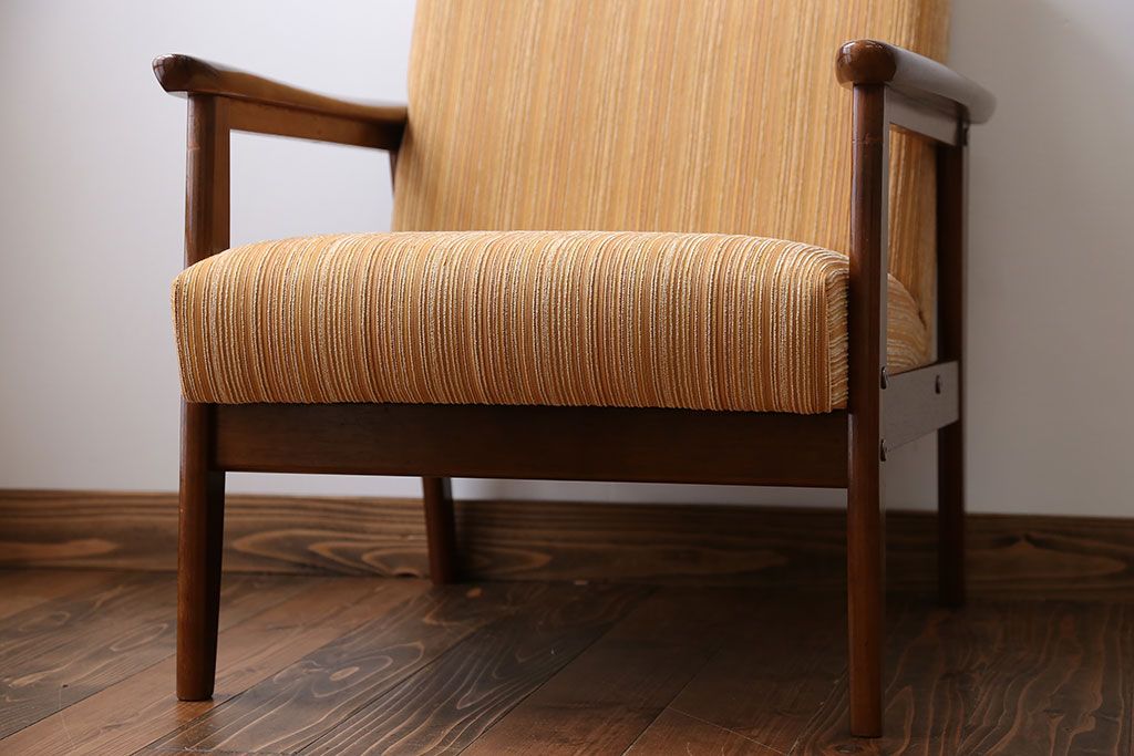 ヴィンテージ家具　1970年代　ビンテージカリモクアームソファ