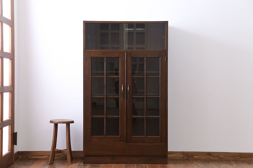 レトロ家具　1960年代　昭和レトロ　大きな本箱
