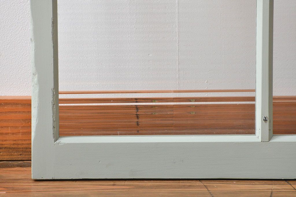 アンティークペイント　モールガラス戸2枚セット(窓)