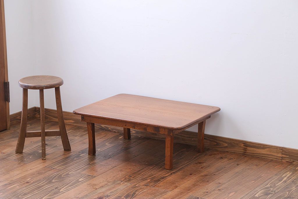 レトロ家具　昭和レトロ　小さなちゃぶ台(2)